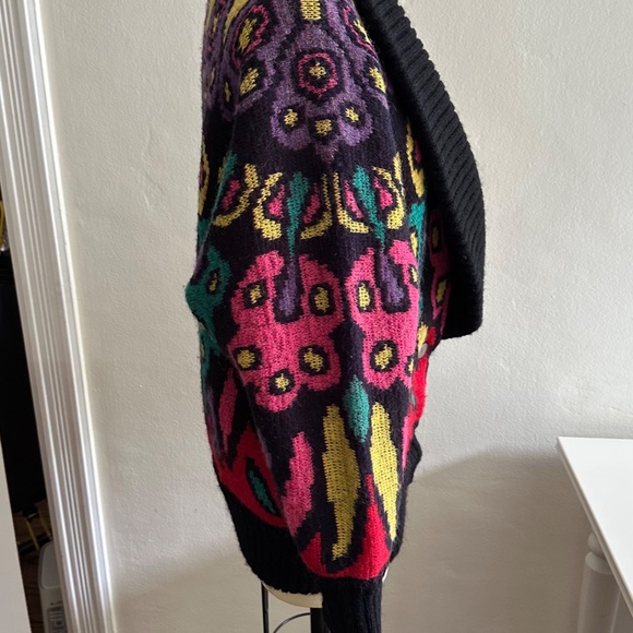 IB Diffusion Sweater 80s Colorful Wool Blend - Picture 2 of 8